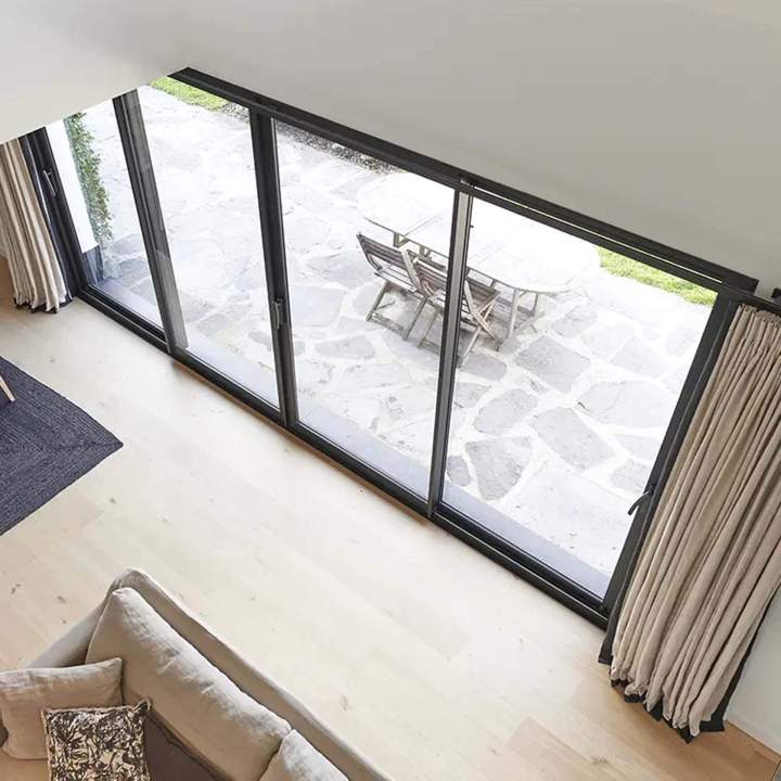 Baie vitree 4 vantaux vue haut Borgo