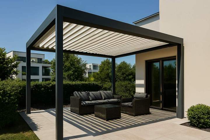 Pergola bioclimatique sur mesure Borgo