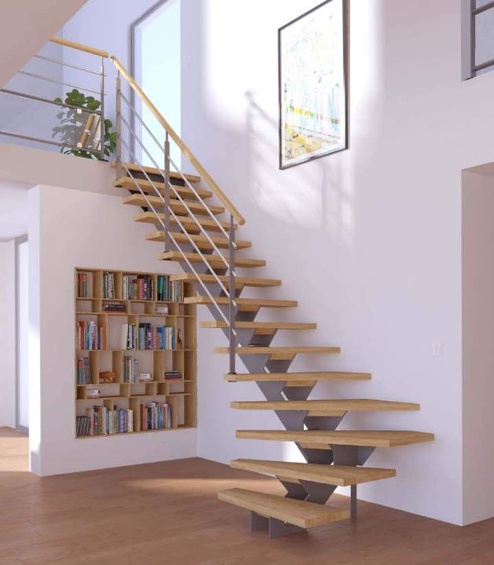 Escalier sur mesure contemporain Borgo
