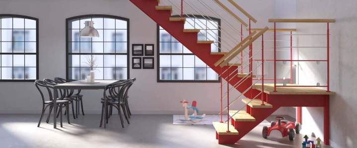 Escalier sur mesure haut de gamme Borgo